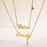 Custom Name Necklace Personalized 18K Gold Plated Nameplate Customized Jewelry Gift for Women