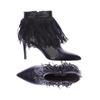 Zinda Damen Stiefelette, Gr. 38, schwarz, Leder