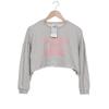 le temps des cerises Damen Sweatshirt, Gr. 34, grau, Baumwolle, Synthetik