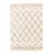 Tapis shaggy design doux et volumineux beige 140 x 200