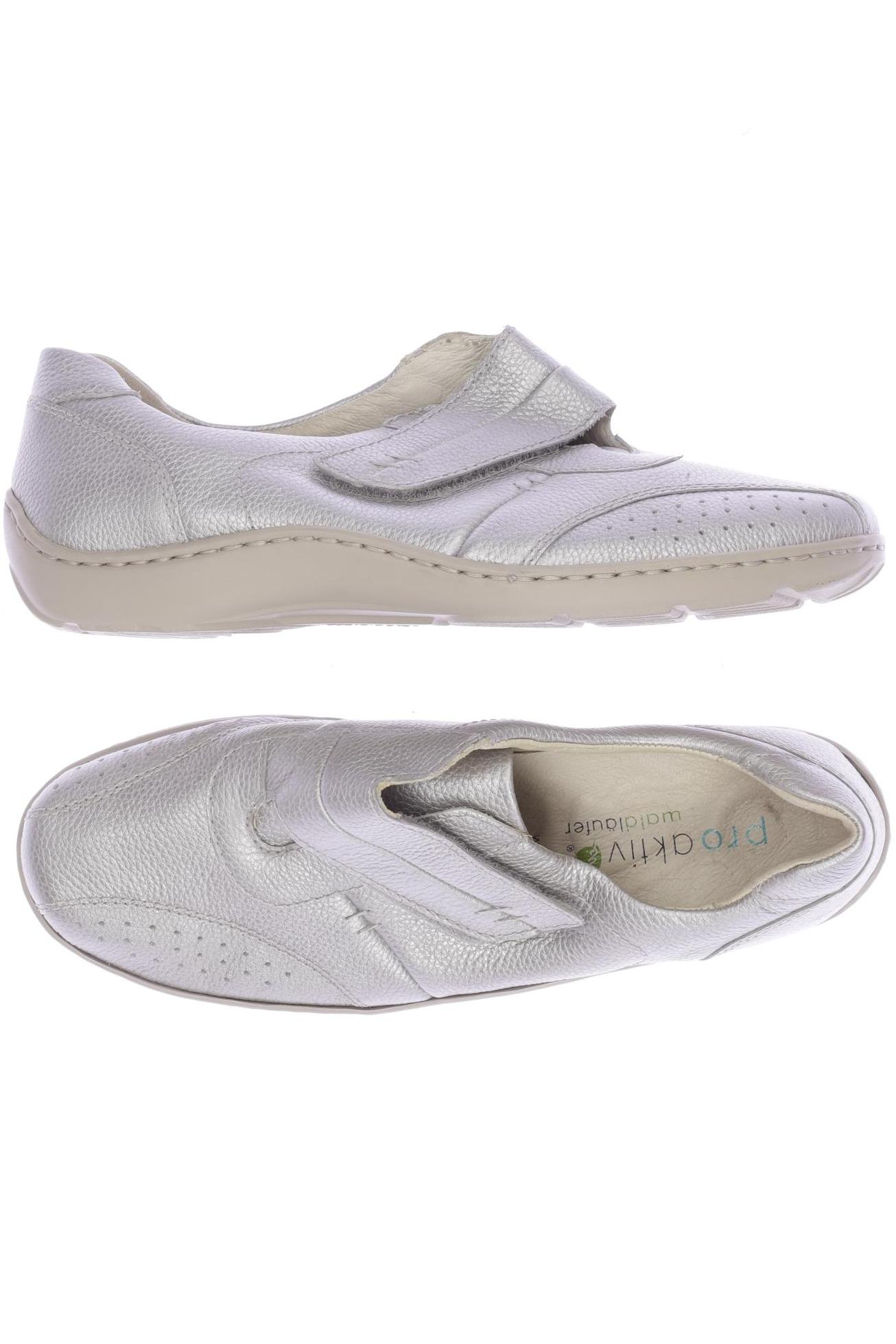 waldläufer Damen Halbschuh, Gr. 5, silber, Leder Image