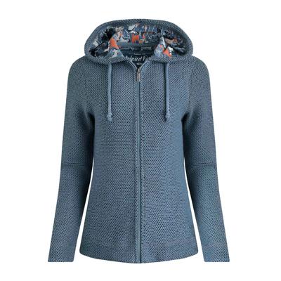 Weird Fish - "Chicoa" Hoodie mit durchgehendem Reißverschluss für Damen (Denim) Image