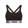 Bralette-BH HUGO UNDERWEAR ""BRALETTE PADDED SPOR"" Gr. M, N-Gr, schwarz (black 002) Damen BHs mit HUGO Logo auf dem Bund