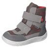 Winterstiefel RICOSTA "Uki WMS: weit", Kinder, Gr. 28, grau (grau, rot), Lederimitat, Textil, casual, Schuhe, Klettstiefel, Snowboots, Kindergartenschuh mit Warmfutter