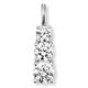 Ketten-Anhänger ONE ELEMENT "Zirkonia Anhänger aus 333 Weißgold", silber, Schmuckanhänger, Damen, mit Zirkonia, Weißgold 333-Gold, Weißgold 333, Gold, Damen Gold Schmuck