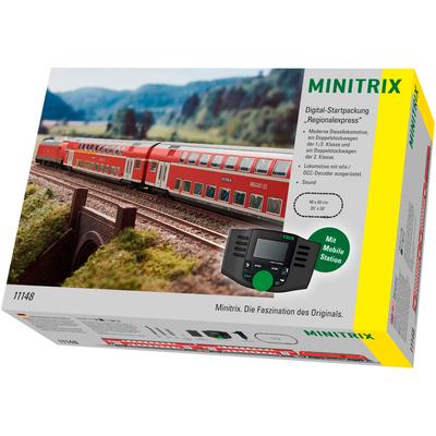 Modelleisenbahn-Set MINITRIX "Trix Digital-Startpackung Regionalexpress - T11148" Modelleisenbahnen rot Kinder