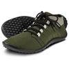Barfußschuh LEGUANO "BEAT", Damen, Gr. 36, grün (dunkelgrün), Textil, sportlich, Schuhe, Freizeitschuh, Halbschuh, Schnürschuh für Maschinenwäsche geeignet