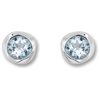 Paar Ohrhänger ONE ELEMENT "Blau Topas Ohrringe Ohrstecker aus 925 Silber", silber, Ohrringe, Damen, Damen, Silber 925 (Sterlingsilber), Damen Silber Schmuck Image