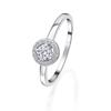 Diamantring ONE ELEMENT "0,26 ct Diamant Brillant Invisible Ring aus 585 Weißgold" Gr. 52, silber, Fingerringe, Damen, 52, Weißgold 585-Diamanten, Weißgold 585, Diamanten, Damen Gold Schmuck Invisible