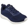Sneaker SKECHERS "BOBS SQUAD - TOUGH TALK", Damen, Gr. 41, blau (navy), Textil, sportlich, Schuhe, Schnürschuh, Freizeitschuh, Trainingsschuh in Strick-Optik