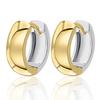 Paar Creolen ONE ELEMENT "Ohrringe Creolen aus 333 Gelbgold Ø 12,0 x 4,0 mm", silber, Ohrringe, Damen, Damen, Gelbgold 375-Weißgold 333, Gelbgold 375, Weißgold 333, Damen Gold Schmuck