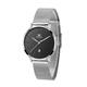 OLEVS Rose Gold Women's Watch, Stainless Steel, Casual Small Watch, Women's Waterproof, Modern Analogue Watch with Mesh Strap, Ultra Thin Women's Watch with Diamond Heart, 5003 Black Dial/Silver
