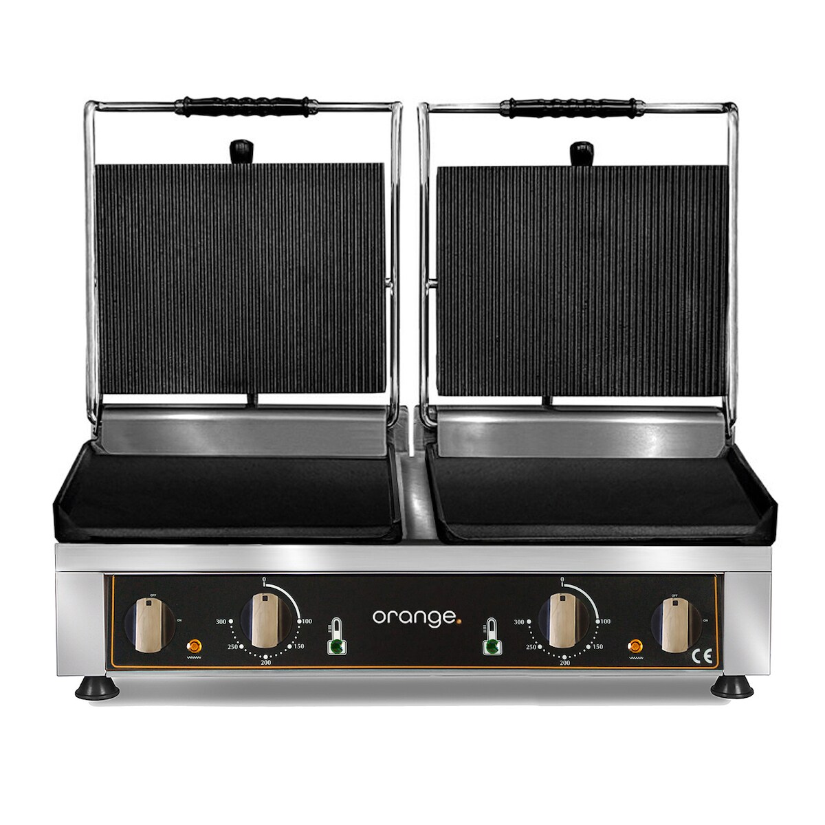 orange. orange Doppel-Kontaktgrill, oben/ unten gerillt, 820x500x300mm Image