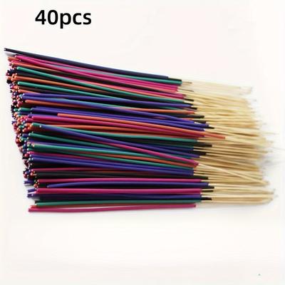 TEMU 40/80/160pcs Perfume Incense Sticks, Made Of Lavender, Rose, Cherry , Fragrance, Jasmine Combination, Suitable For Home And Outdoor Use. Extended Size