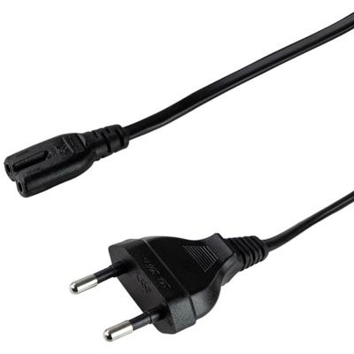 Strom Anschlusskabel [1x Euro-Stecker - 1x Kleingeräte-Buchse C7] 1.80 m Schwarz - Logilink