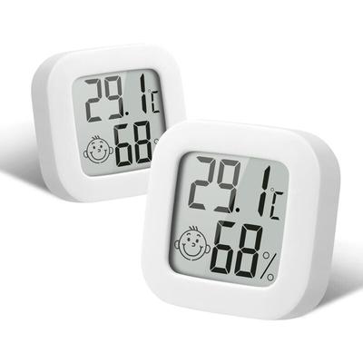 Ersandy - Innen-Hygrometer-Thermometer, 2 Stück Mini-Hochpräzisions-Digital-Hygrometer-Thermometer, Image