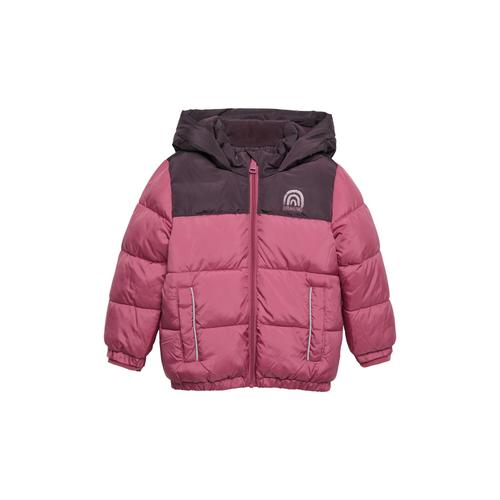 Outdoorjacke S.OLIVER JUNIOR Gr. 128, lila (lila, pink) Mädchen Jacken mit Kapuze