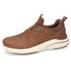 Sneaker DOCKERS BY GERLI, Herren, Gr. 43, braun (cognac), Lederimitat, Mesh, casual, Schuhe, Freizeitschuh, Schnürschuh mit weich gepolsterter Innensohle