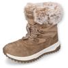 Winterboots DOCKERS BY GERLI, Damen, Gr. 36, beige (beige, braun), Textil, casual, Schuhe, Snowboots, Schnürstiefel mit praktischer Zugkordel