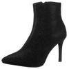 Stiefelette ANISTON SHOES, Damen, Gr. 42, schwarz, Velourslederimitat, Glitzer, elegant, Schuhe, Abendstiefelette mit Glitzersteinchen - NEUE KOLLEKTION