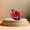 Rote Blume Dekor schwarze Sandalen schneiden Ferse seltsamen Stil Schuhe Stilettos High Heel Schuhe für Frauen Schuhe Zapatos Para Mujere