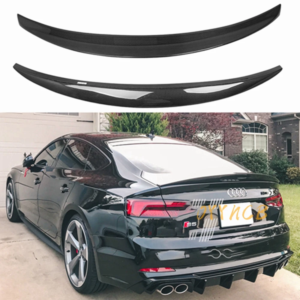 FÜR AUDI A5 S5 RS5 B9 4 Tür Sportback HK Stil carbon Heckspoiler Stamm flügel 2017-2023 FRP Geschmiedet carbon Image