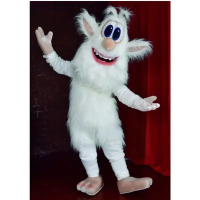 Weihnachten Neue Erwachsene Weiß Plüsch Monster Cartoon Maskottchen Kostüm Plüsch Weihnachten Blumen Image