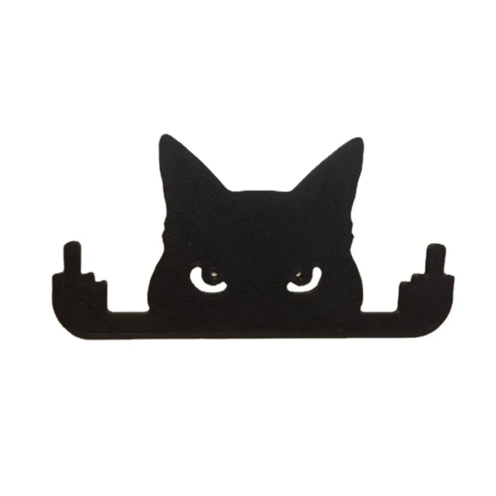 Ostern Lustige Holz Mittelfinger Katze Schwarze Katze Garten Dekoration Für Home Zimmer Fenster Tisch Shop Dekor