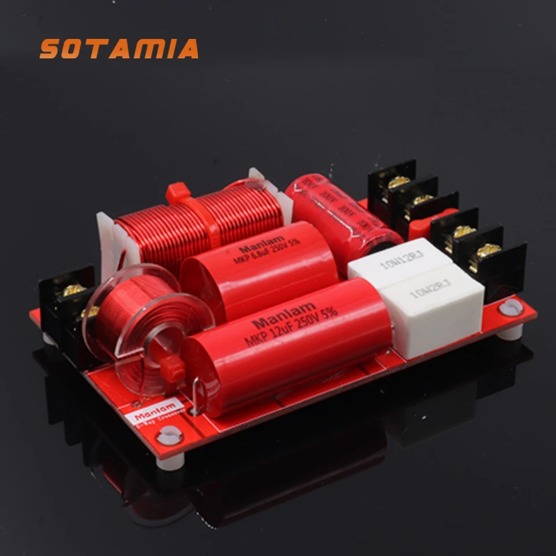 SOTAMIA Universal Audio Lautsprecher Frequenz Teiler Hochtöner Bass Zwei-wege Heimkino Sound Lautsprecher Hifi Bücherregal Teiler Filter