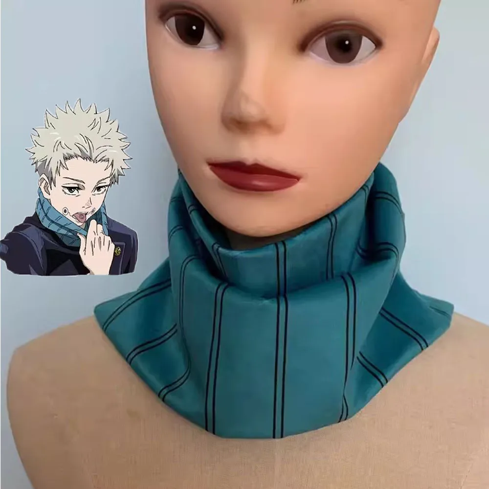 Anime Inumaki Toge Cosplay Kostüm Schal Blau Schule Tokyo Jujutsu Prop Schal Schuh Halloween Cosplay Kostüme Requisiten Zubehör