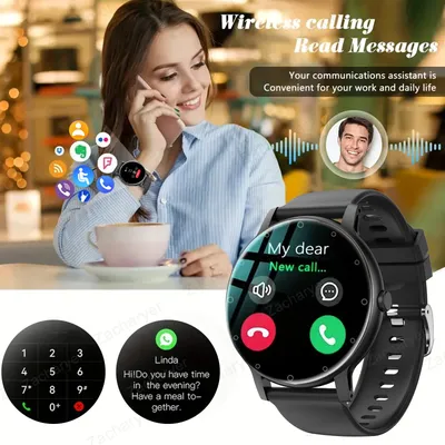 Smartwatch, Wireless Calling/dialing, Multi-sport Mode, Multiple APP Alerts, Compatible with