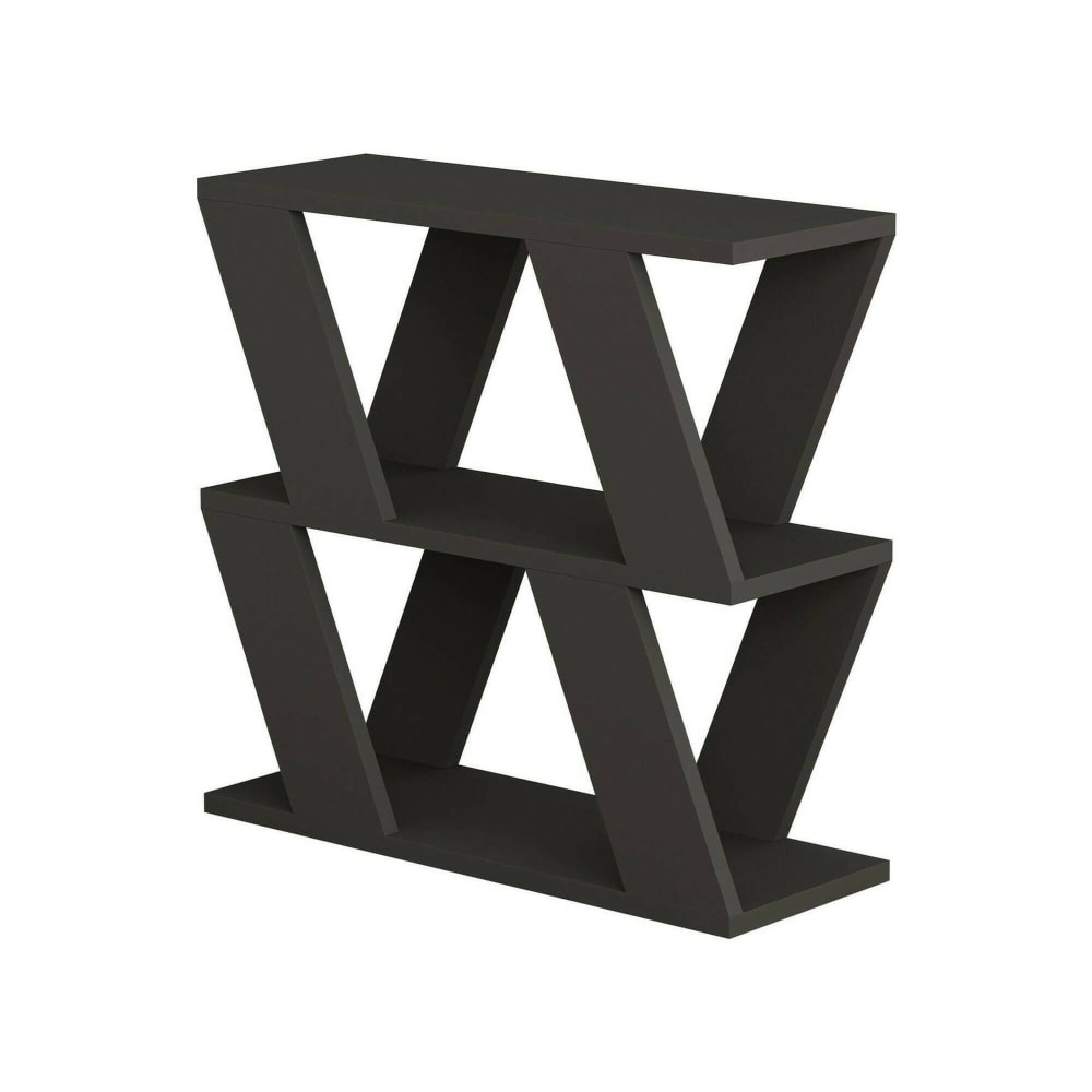 Table basse effet bois anthracite 60x22 cm