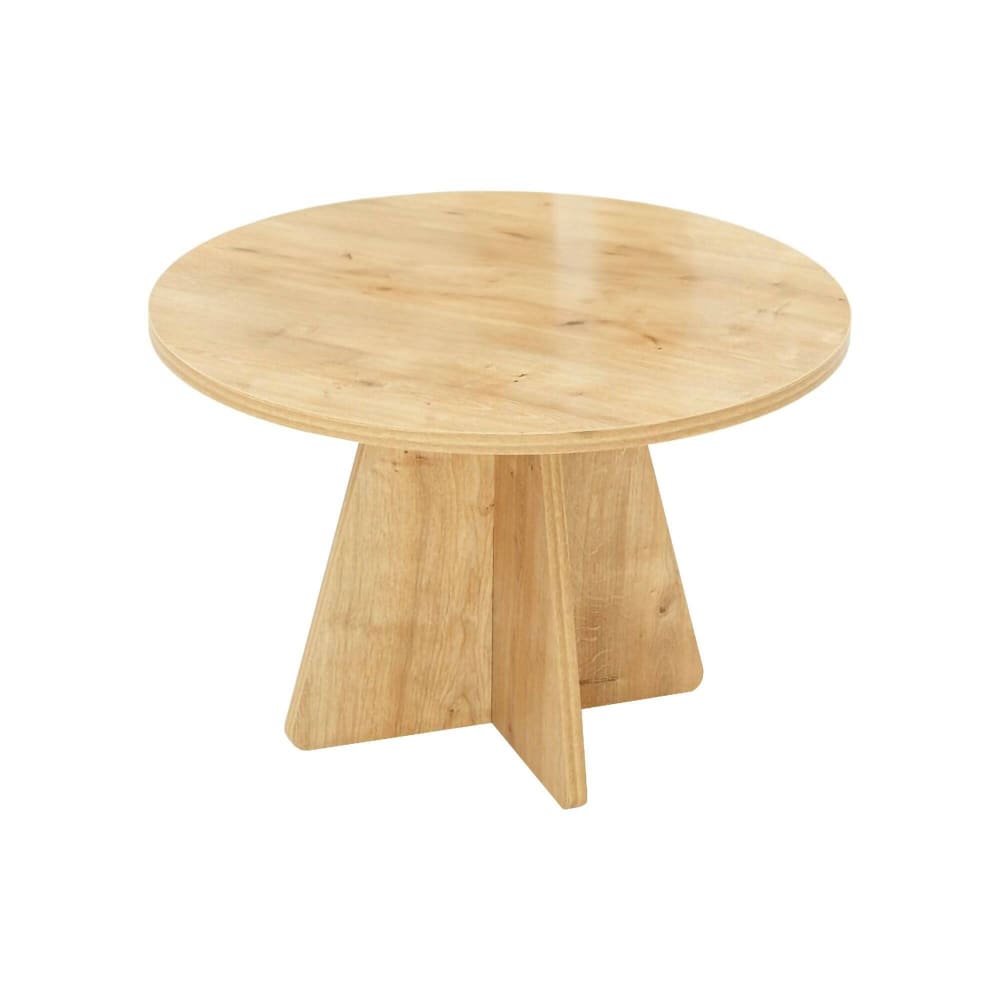 Table basse effet bois beige 60x60 cm