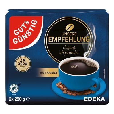 Kaffee gemahlen »Unsere Empfehlung« 2x 250 g braun, Gut und Günstig