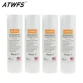 ATWFS Filtro depuratore d'acqua 5 micron 4 x 10 "Filtro Ppf Cartuccia filtro acqua sedimenti Acquario Pre-filtri per cucina