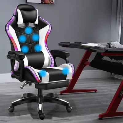 High quality gaming chair RGB light office chair gamer computer Ergonomic swivel chair Massage