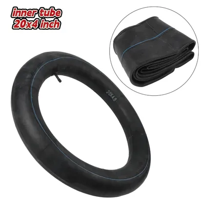 20x4 Inch Mountain Bike Inner Tube Wided Rubber Spare Tube With AV-Schrader Valve Snowmobiles Tyre For E-Bike Fat Beach Bikes