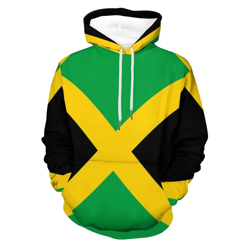 Jamaica Flag 3D Print Hoodies Men Women Casual Fashion Oversized Hoodie Pullovers Hooded Sweatshirts Male Tracksuit Man Clothing
