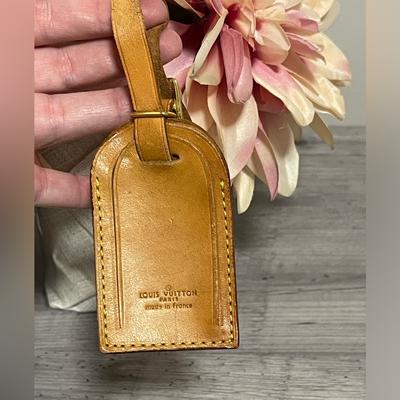 Louis Vuitton Accessories | Authentic Louis Vuitton Luggage Tag | Color: Tan | Size: Os