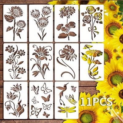 TEMU 11pcs Painting Templates, -sized Decoration Templates, And Decoration Painting Templates. , , , . Repeating The Repeatedly