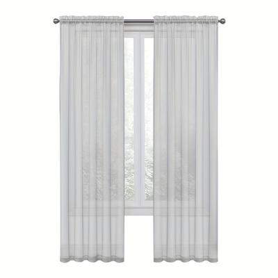 TEMU 2 Of Curtains Top And Double , Sleeve Curtain , Suitable For , , Dining