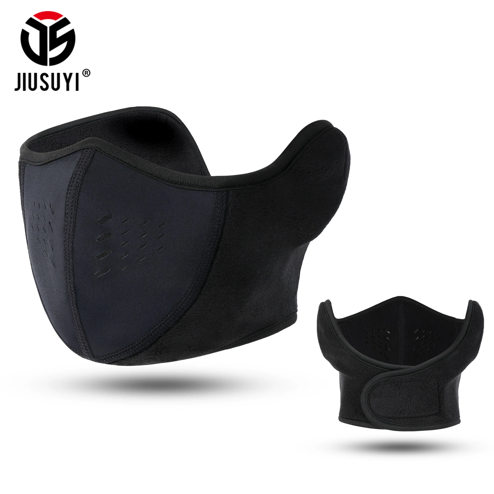 Winter-Fleece-Bandana, Skimaske, winddicht, Gesichtsbedeckung, Gehörschutz, wiederverwendbar, Outdoor-Sport, Radfahren, Motorrad, Halswärmer, Schal Image