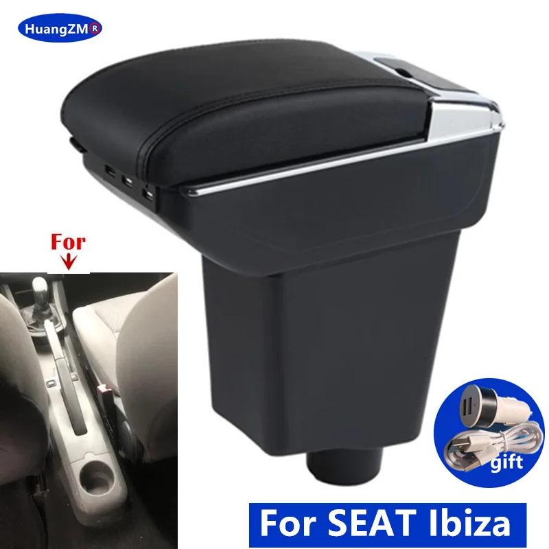 Für SEAT Ibiza III 2001-2008 Armlehne Box Für Seat Ibiza 6j Ibiza 6L Auto Armlehne Lagerung Box Gewidmet Nachrüstung auto Zubehör Image