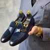 Herren Slipper Schuhe hochwertige Kunstleder Leder Slip-On Mode Freizeit kleid Schuhe Persönlichkeit Größe 38-48