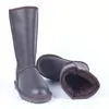 Neue Hohe Stiefel 2025, Echtes Leder Schuhe Frauen Winter Mujer Botas Frauen Schnee Stiefel Dicken Plüsch Stiefel frauen Schuhe warme Schuhe
