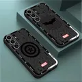 Custodia per telefono per Samsung Galaxy S21 5G S24 Ultra S22 Plus S21 FE S23 Ultra S20 S20 Cover paraurti di lusso Marvel Hero Logo Silicone