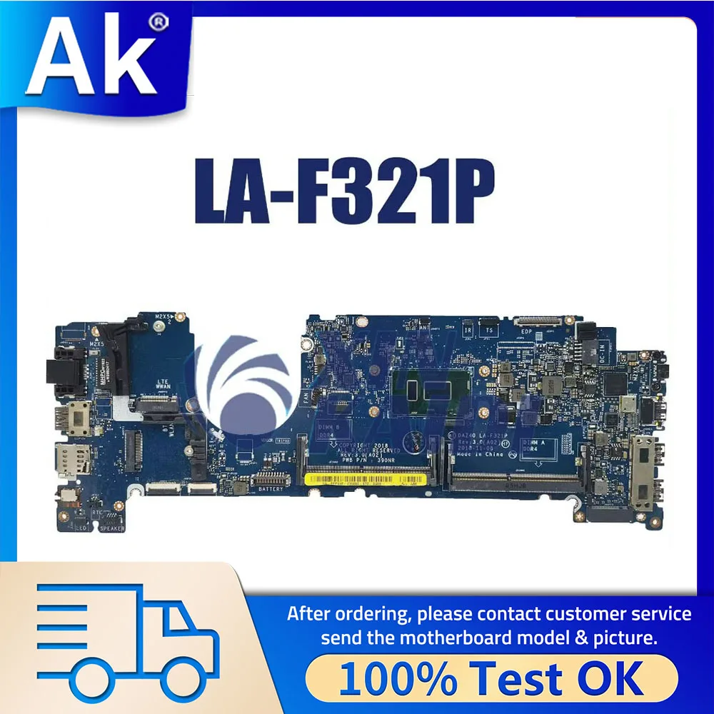 Notebook-Mainboard für Dell Latitude E7490 7490 LA-F321P 0V05J5 02766V 03MK2N Laptop-Motherboard i5 i7 8. Generation CPU Image