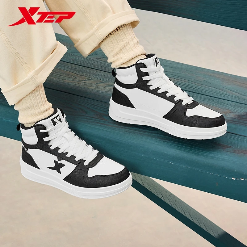 Xtep Skateboard-Schuhe für Damen, Winter-Stabilität, Skate-Schuhe, trendige, verschleißfeste Retro-Sneaker 876418310034