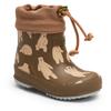 Gummistiefel BISGAARD "baby thermo rubber", Kinder, Gr. 27, braun (bär, braun), Gummi, Basic, Schuhe, Regenstiefel mit Wollfutter, Größenschablone zum Download