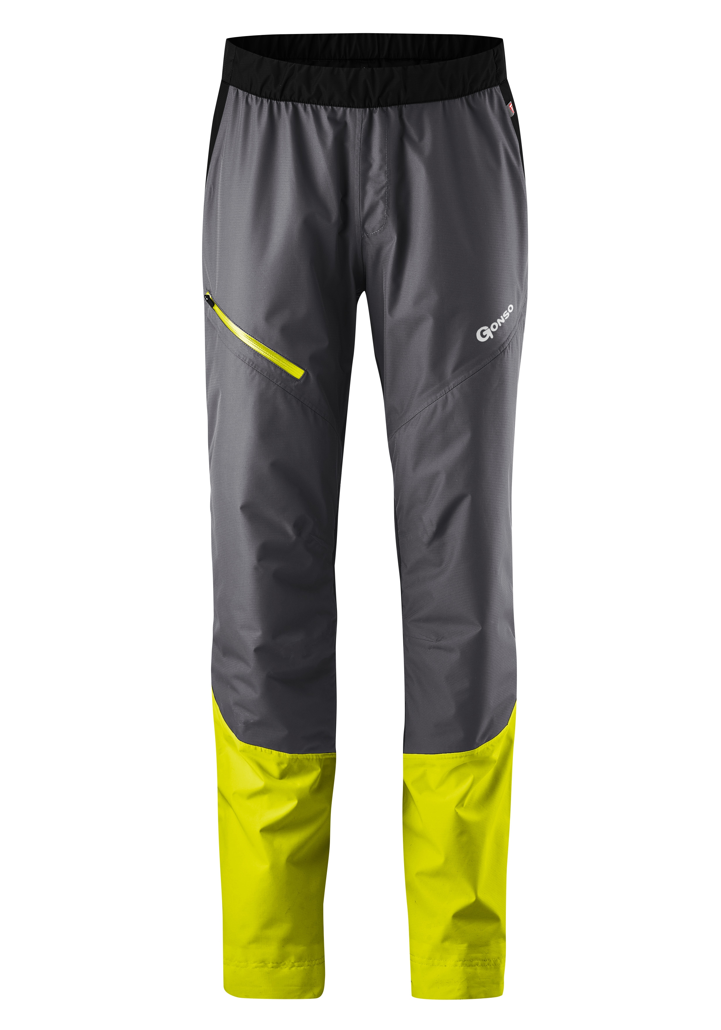 Fahrradhose GONSO "Save Pants Therm", Herren, Gr. 3XL, Normalgrößen, grau, 100% Polyester, Hosen, Gefütterte Regenhose für sehr kalte Wintertage auf dem Rad. Image